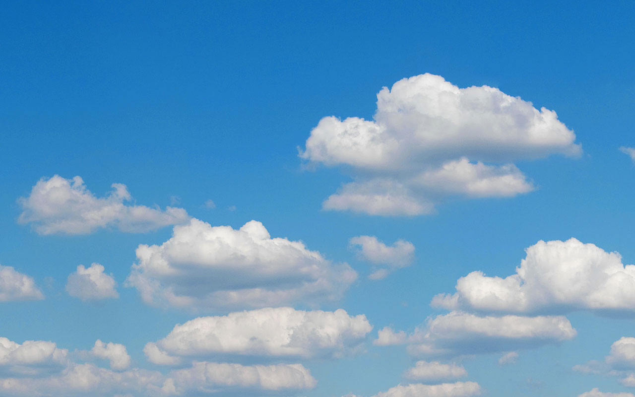 Blue Sky With Clouds Background