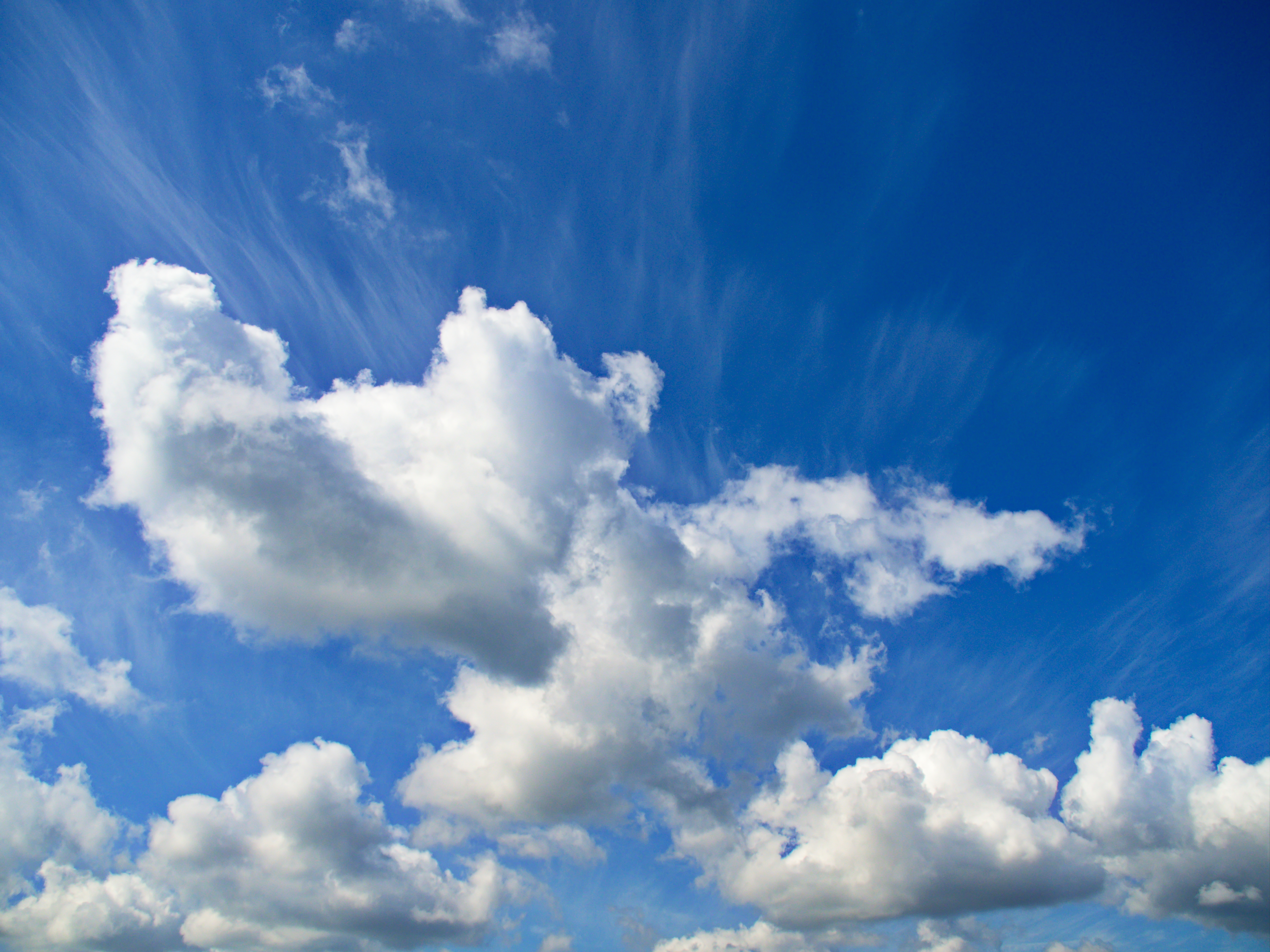 Blue Sky With Clouds Background