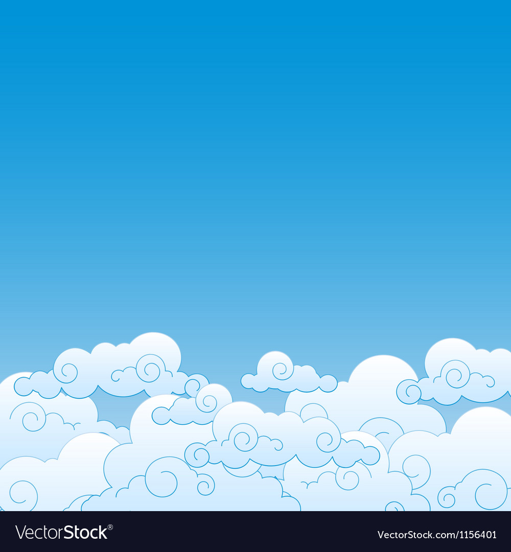 Blue Sky With Clouds Background