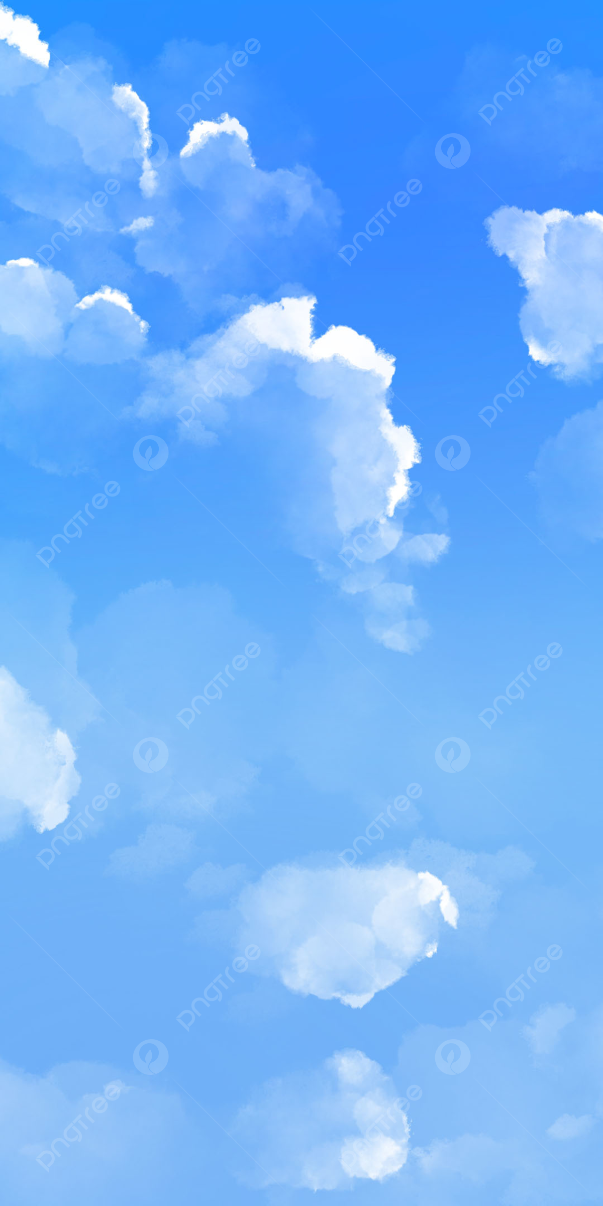 Blue Sky With Clouds Background