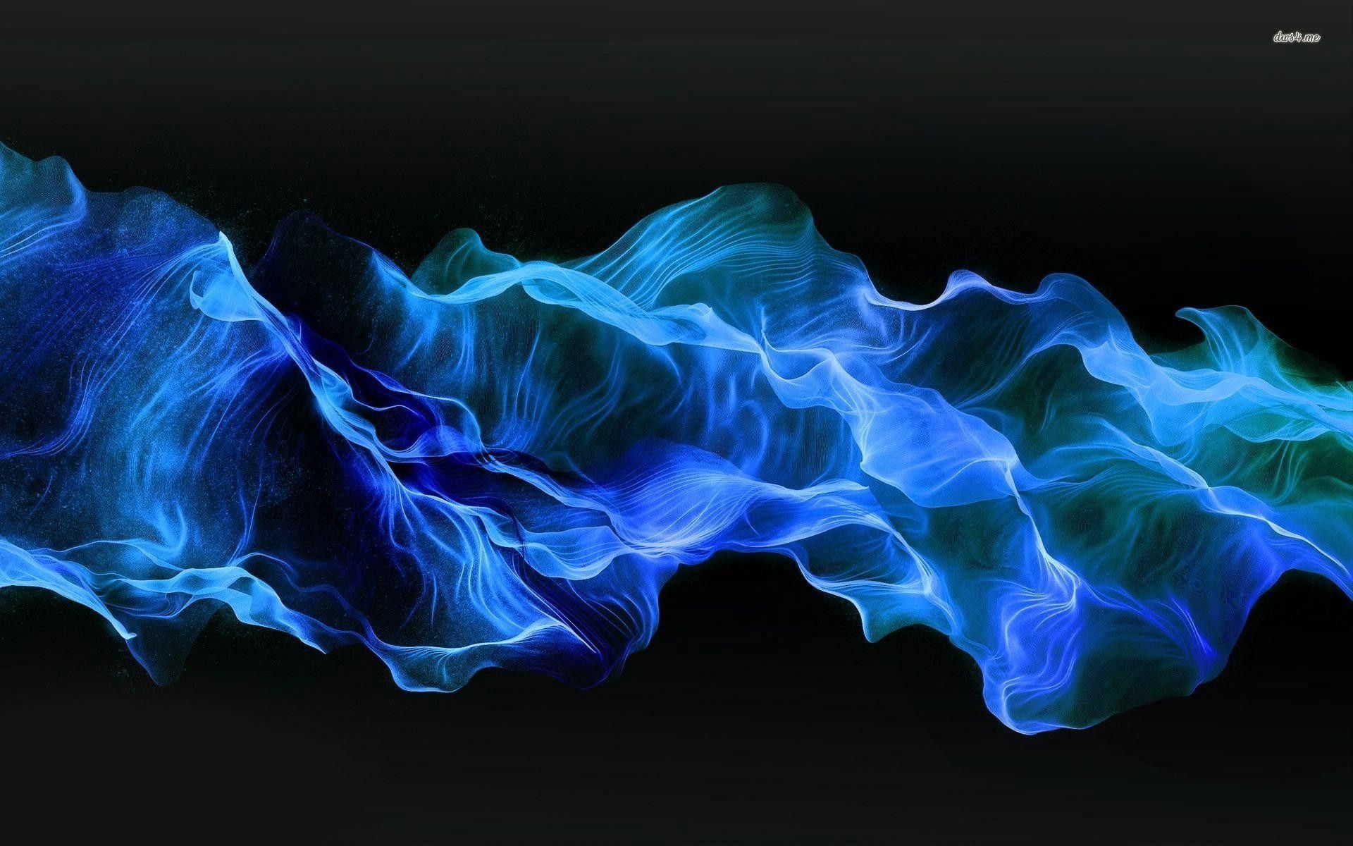 Blue Smoke Background