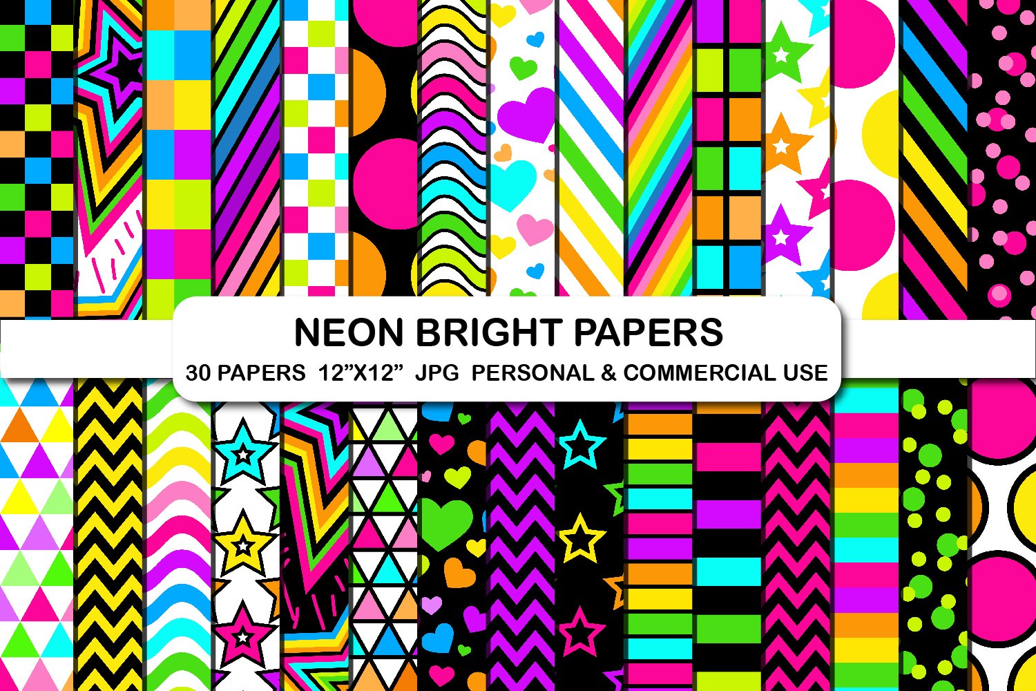 Bright Neon Backgrounds