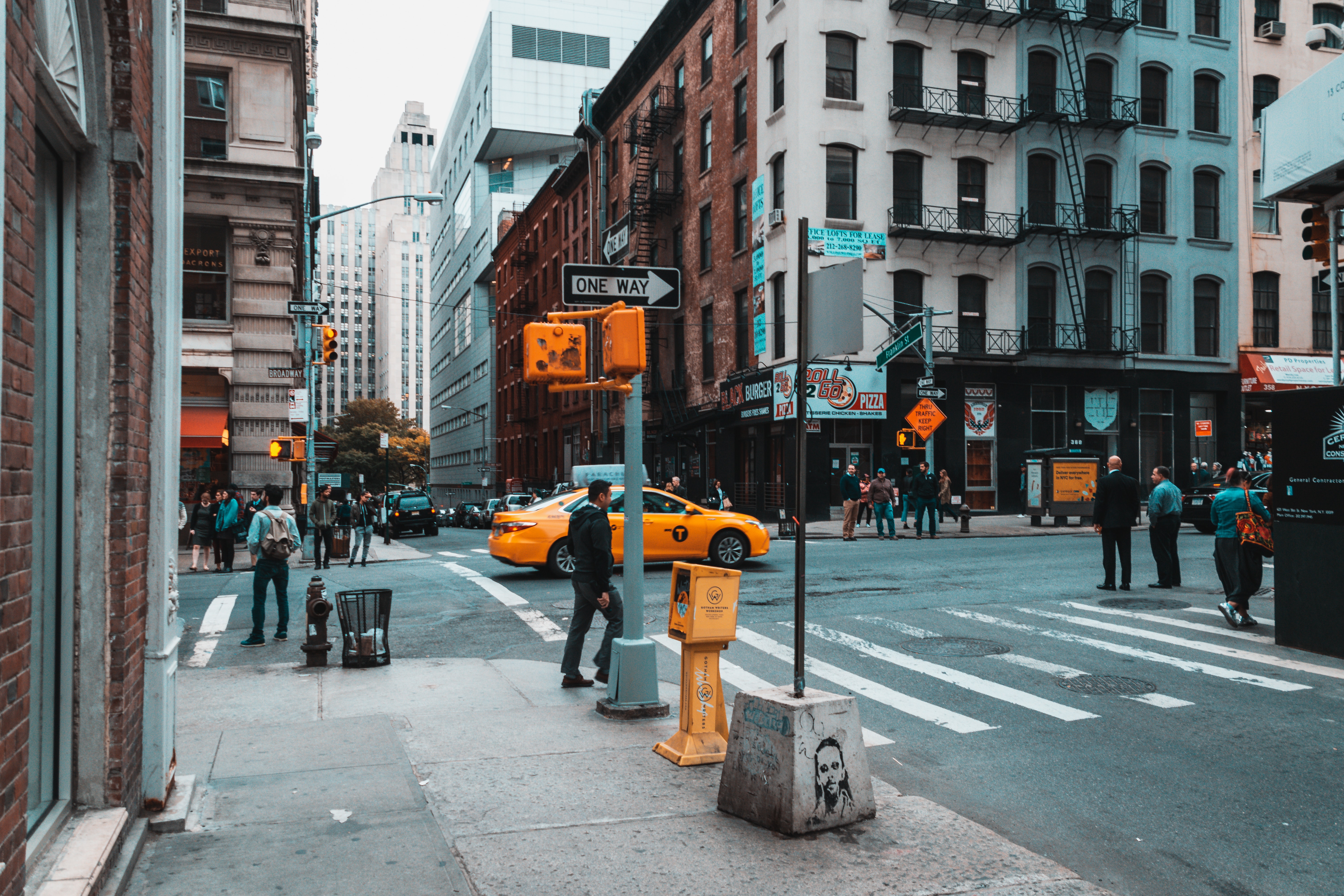 Busy Street Background