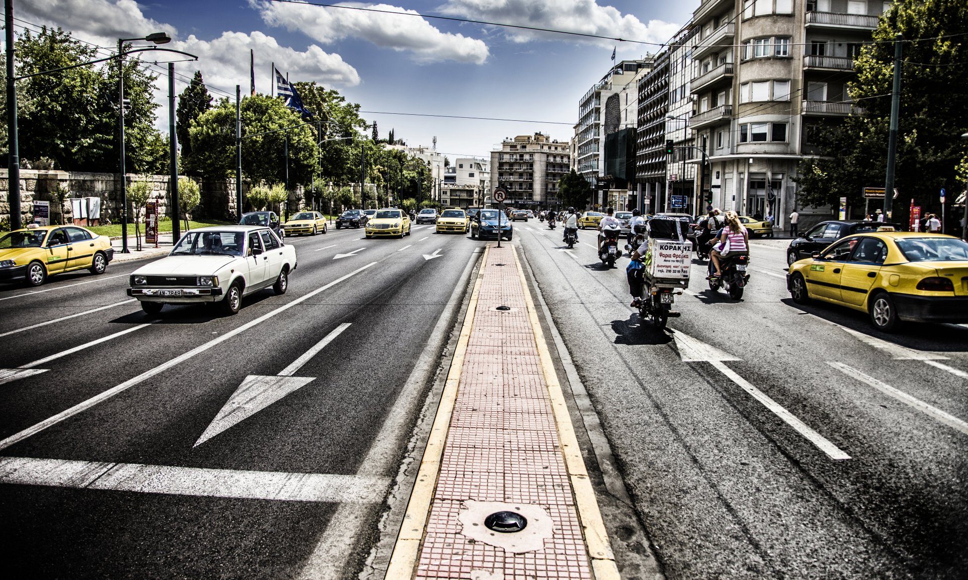 Busy Street Background