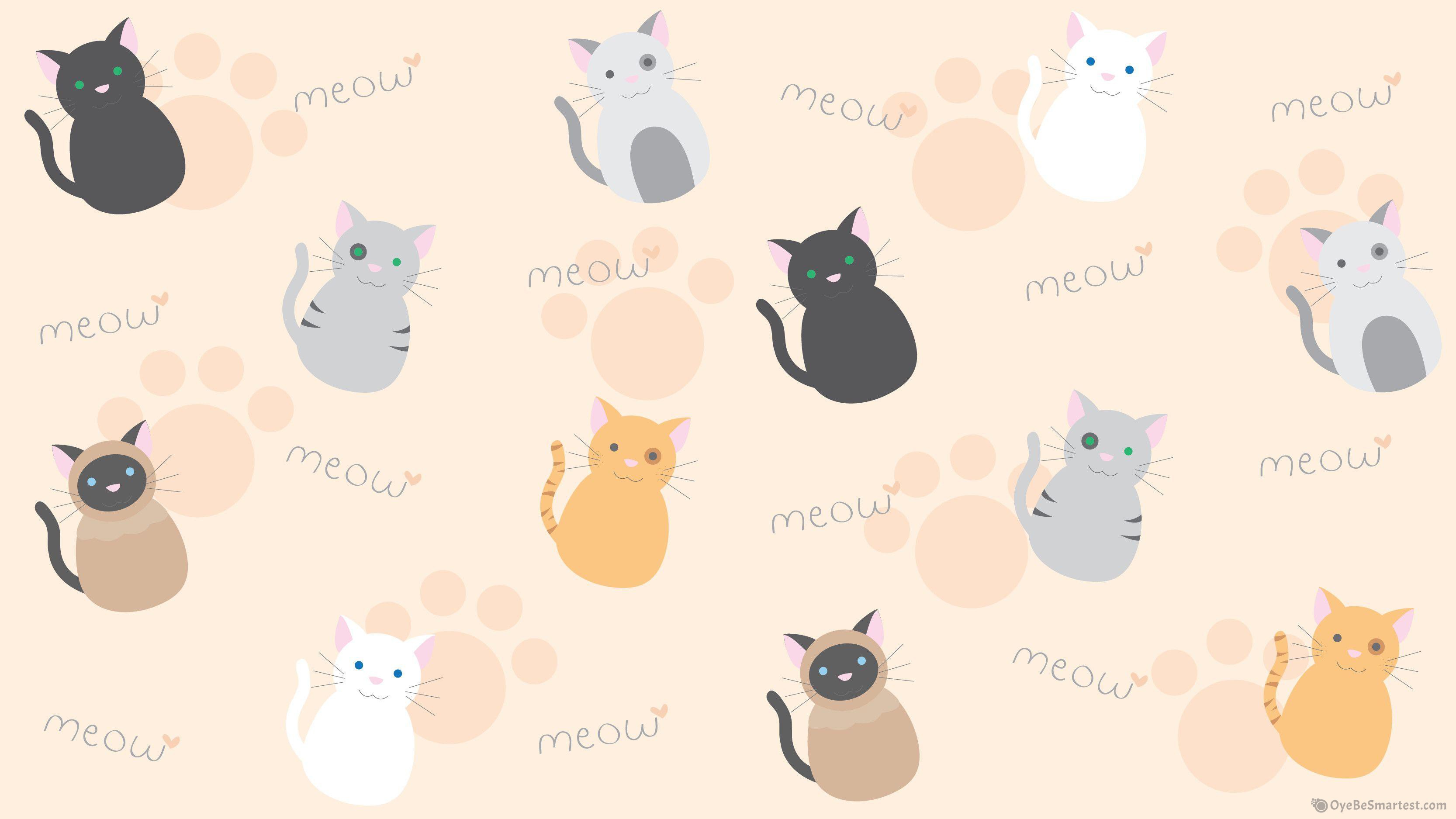 Chibi Cat Background