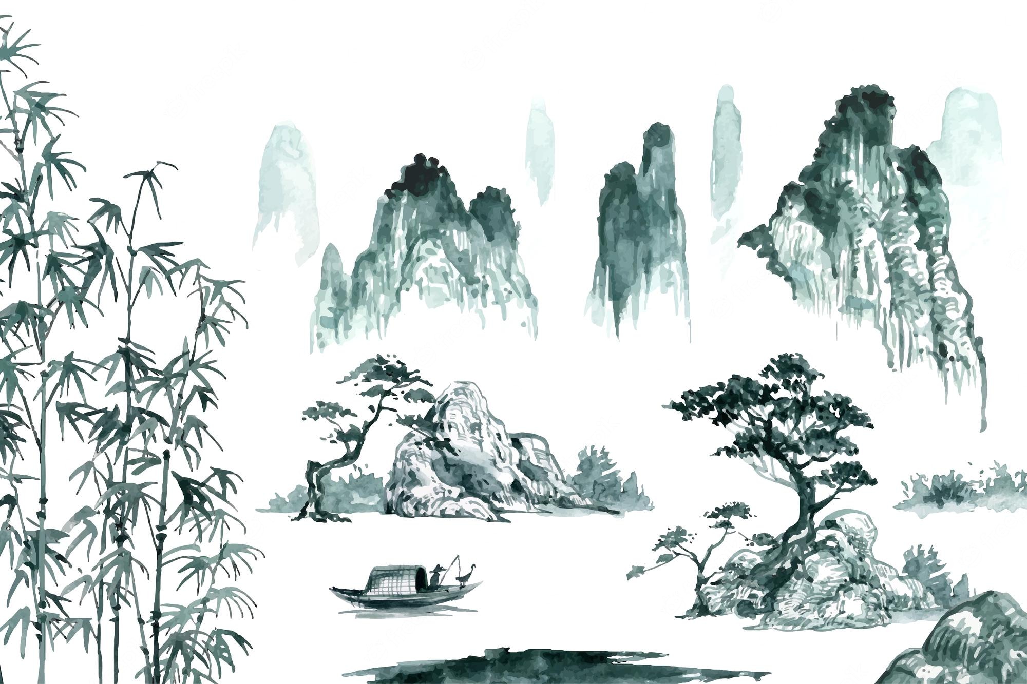 Chinese Landscape Background