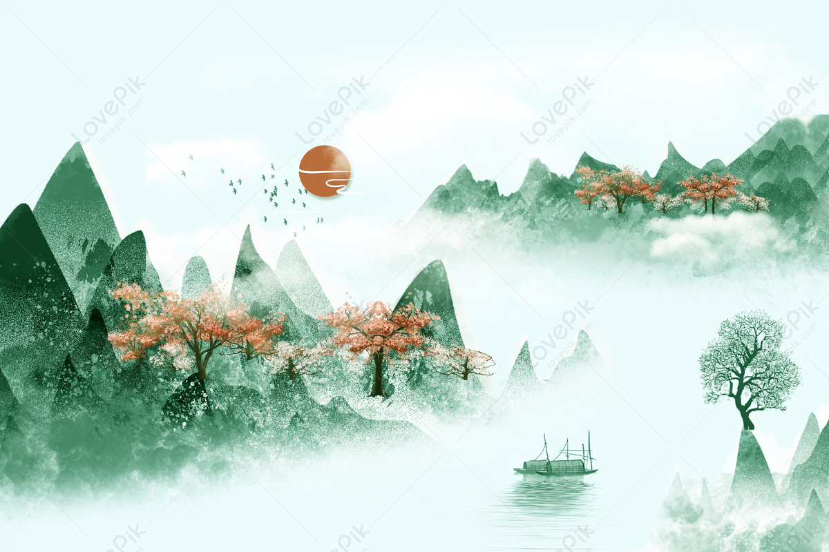 Chinese Landscape Background