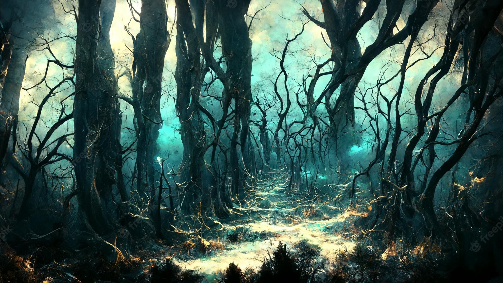 Creepy Forest Background
