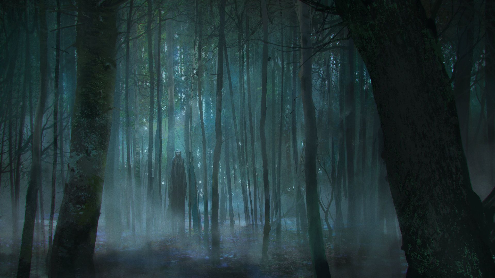 Creepy Forest Background