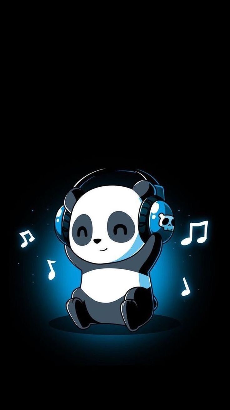 Cute Animated Panda Background