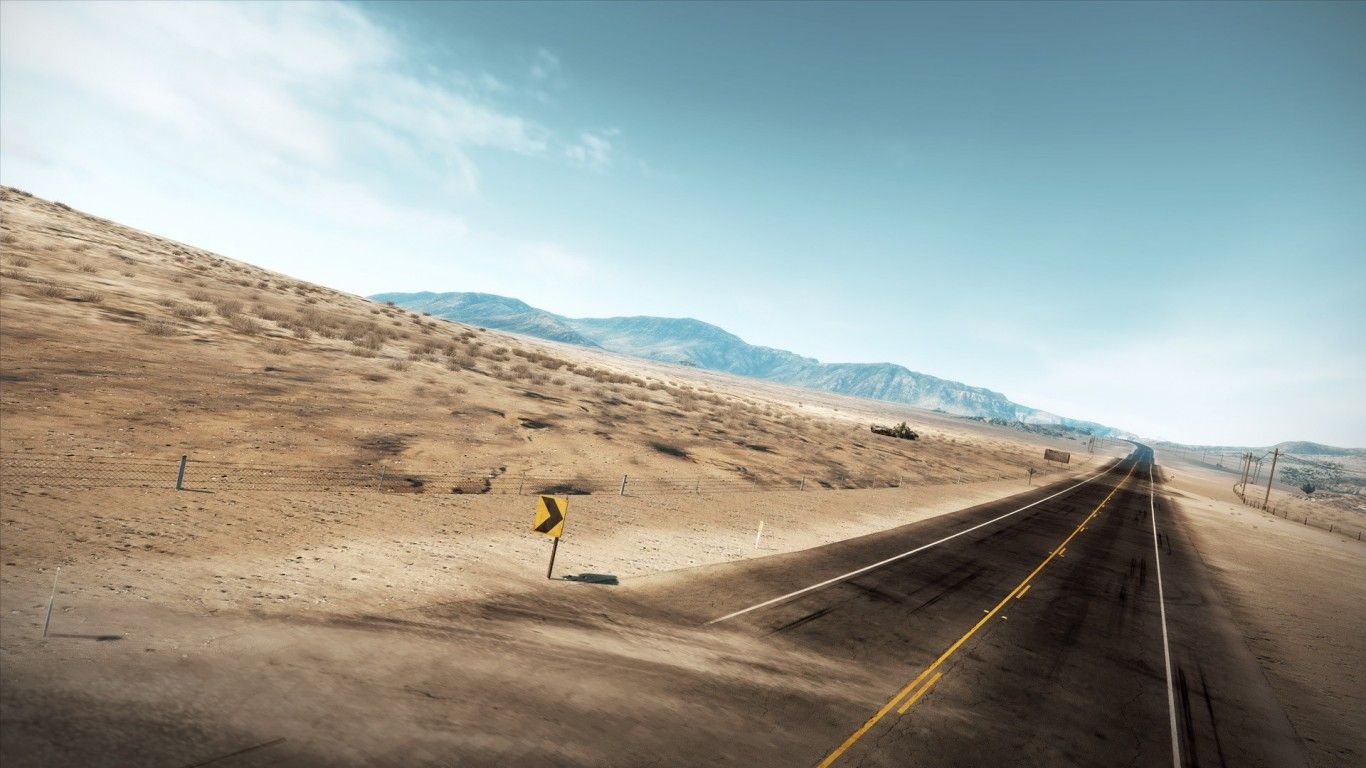 Desert Road Background