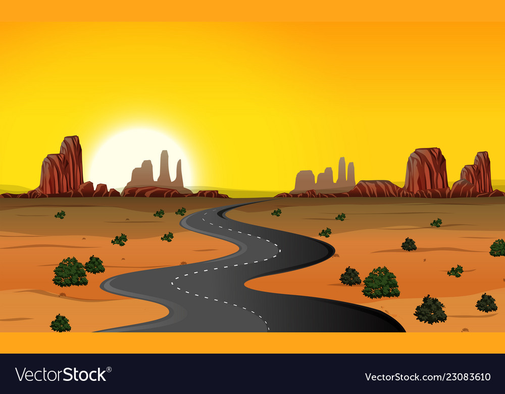 Desert Road Background