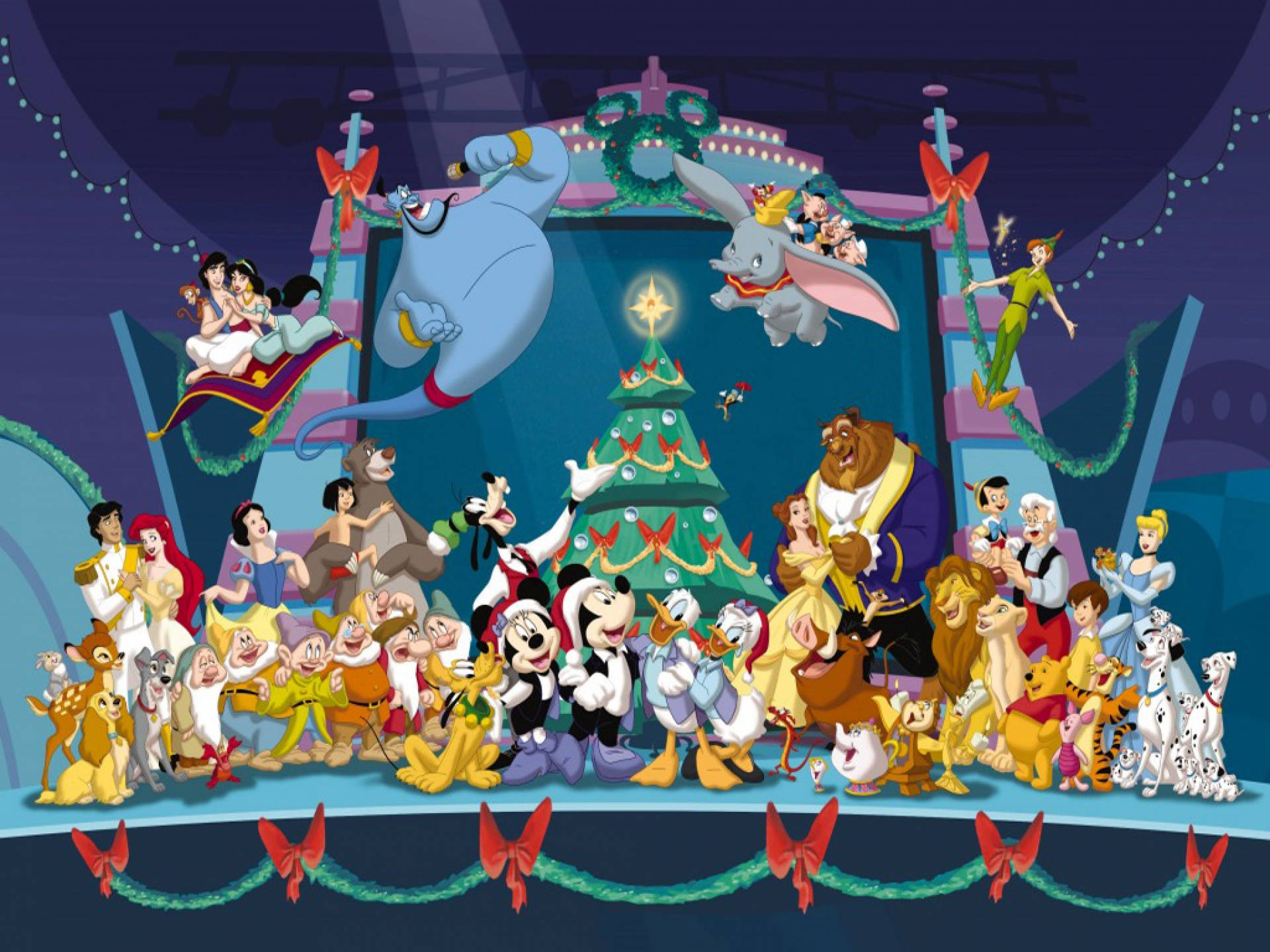 Disney Christmas Backgrounds Desktop