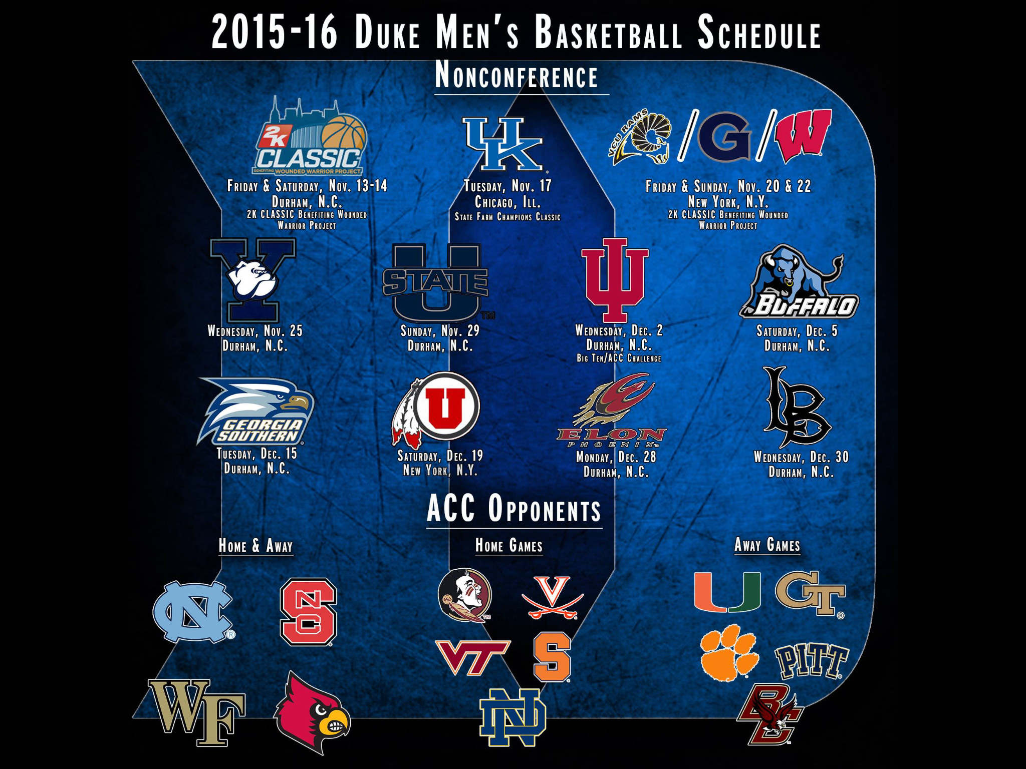 Duke Basketball Background