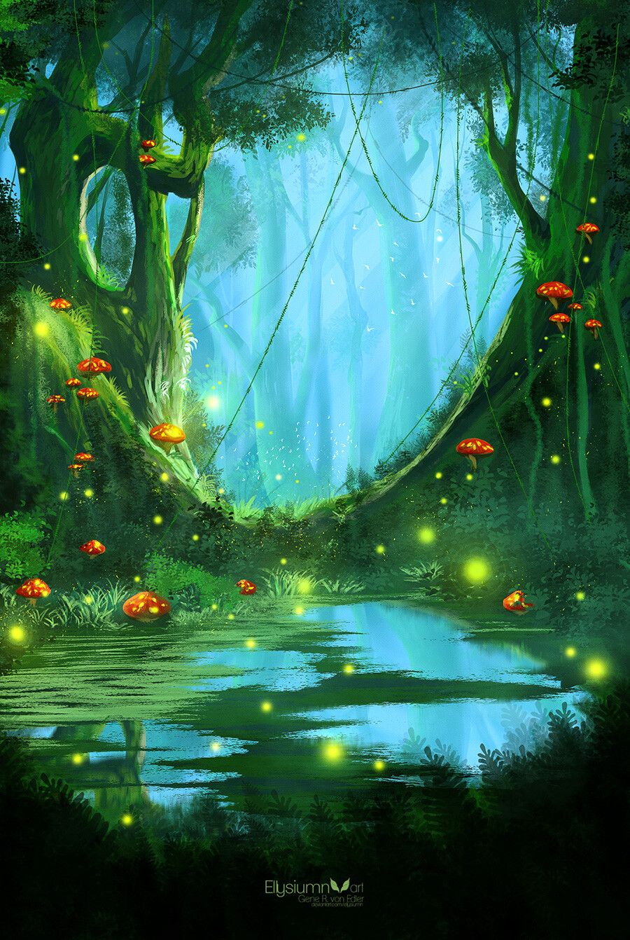 Fairy Forest Background