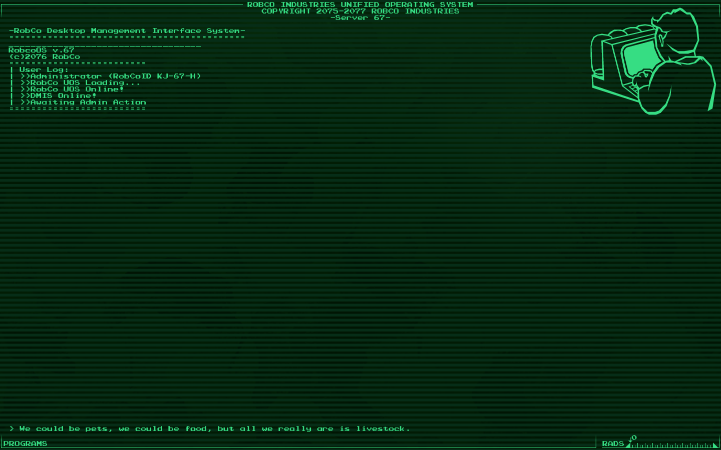 Fallout Terminal Background