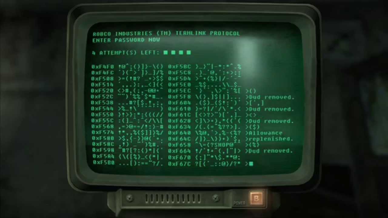 Fallout Terminal Background