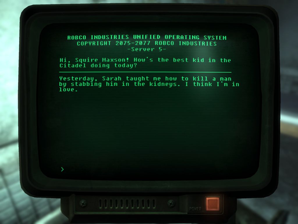 Fallout Terminal Background