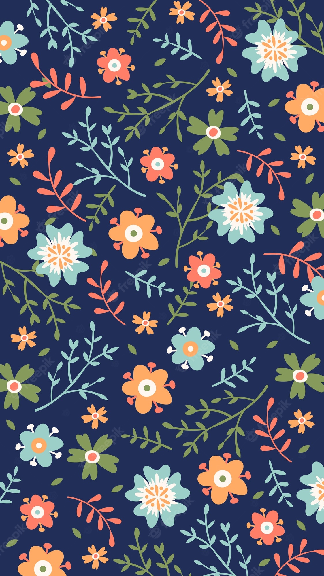 Floral Background Phone