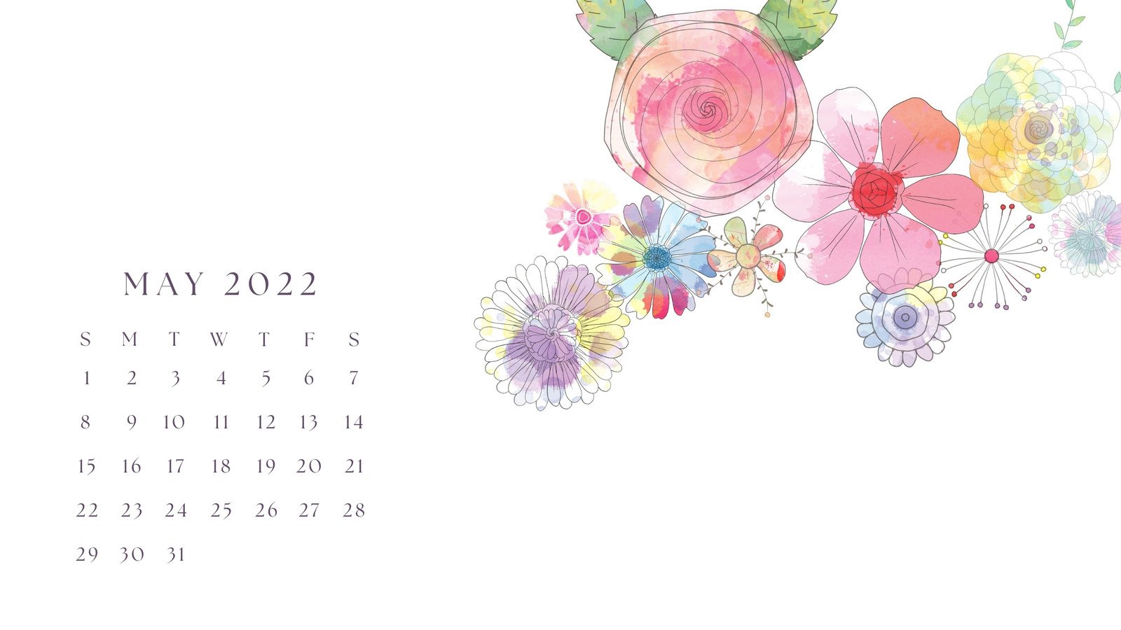 Floral Laptop Background