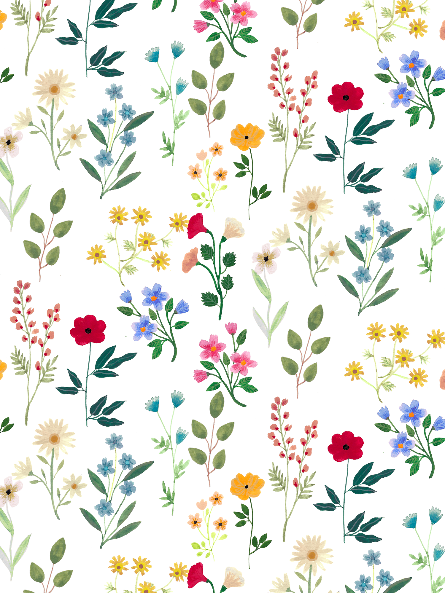 Flower Drawing Background