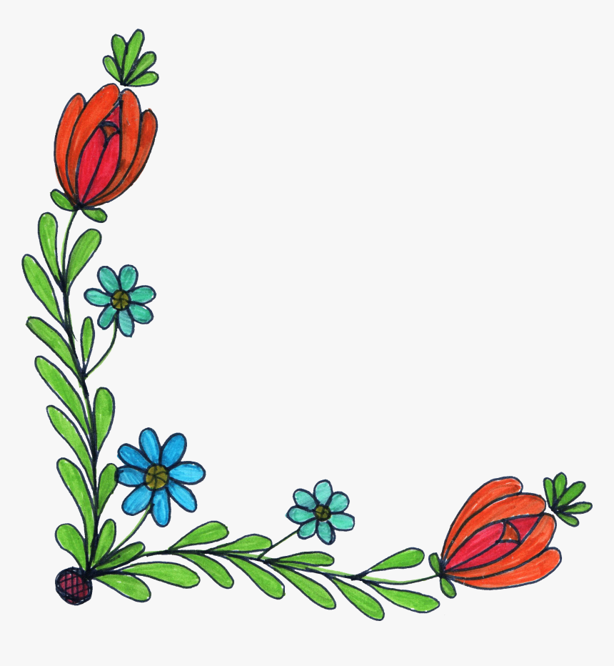 Flower Drawing Background