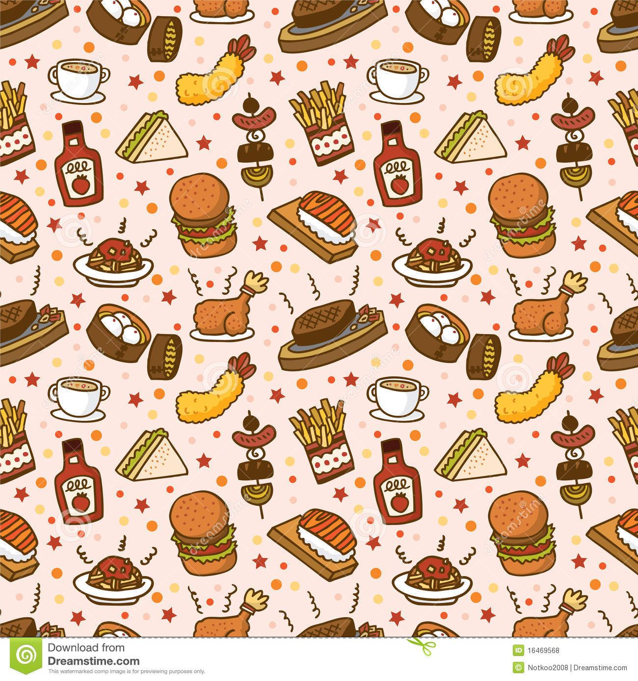 Food Pattern Background