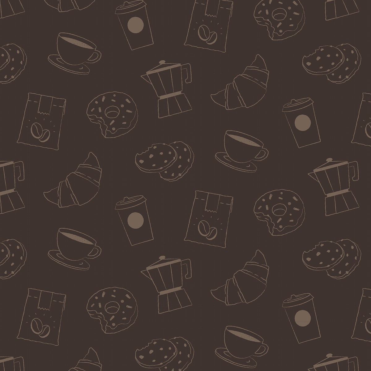 Food Pattern Background