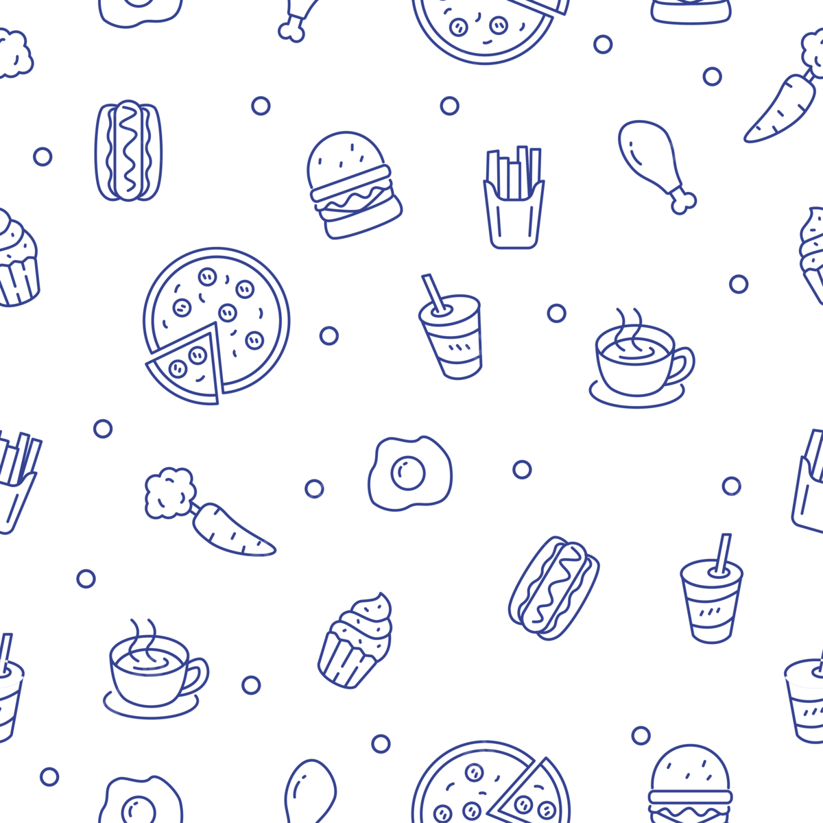 Food Pattern Background