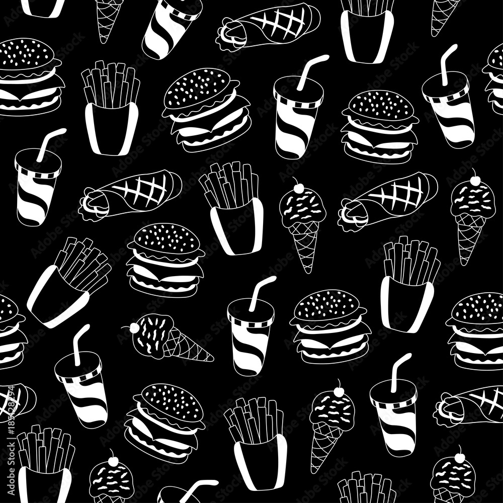 Food Pattern Background