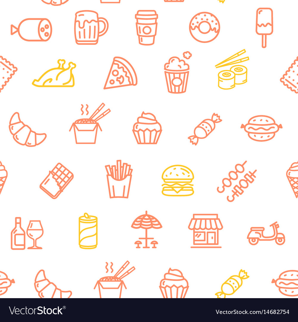 Food Pattern Background