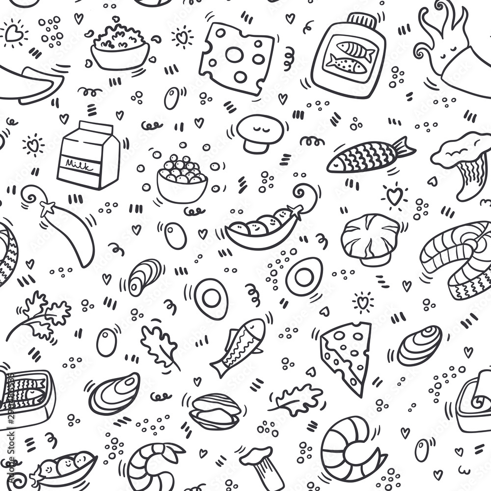 Food Pattern Background