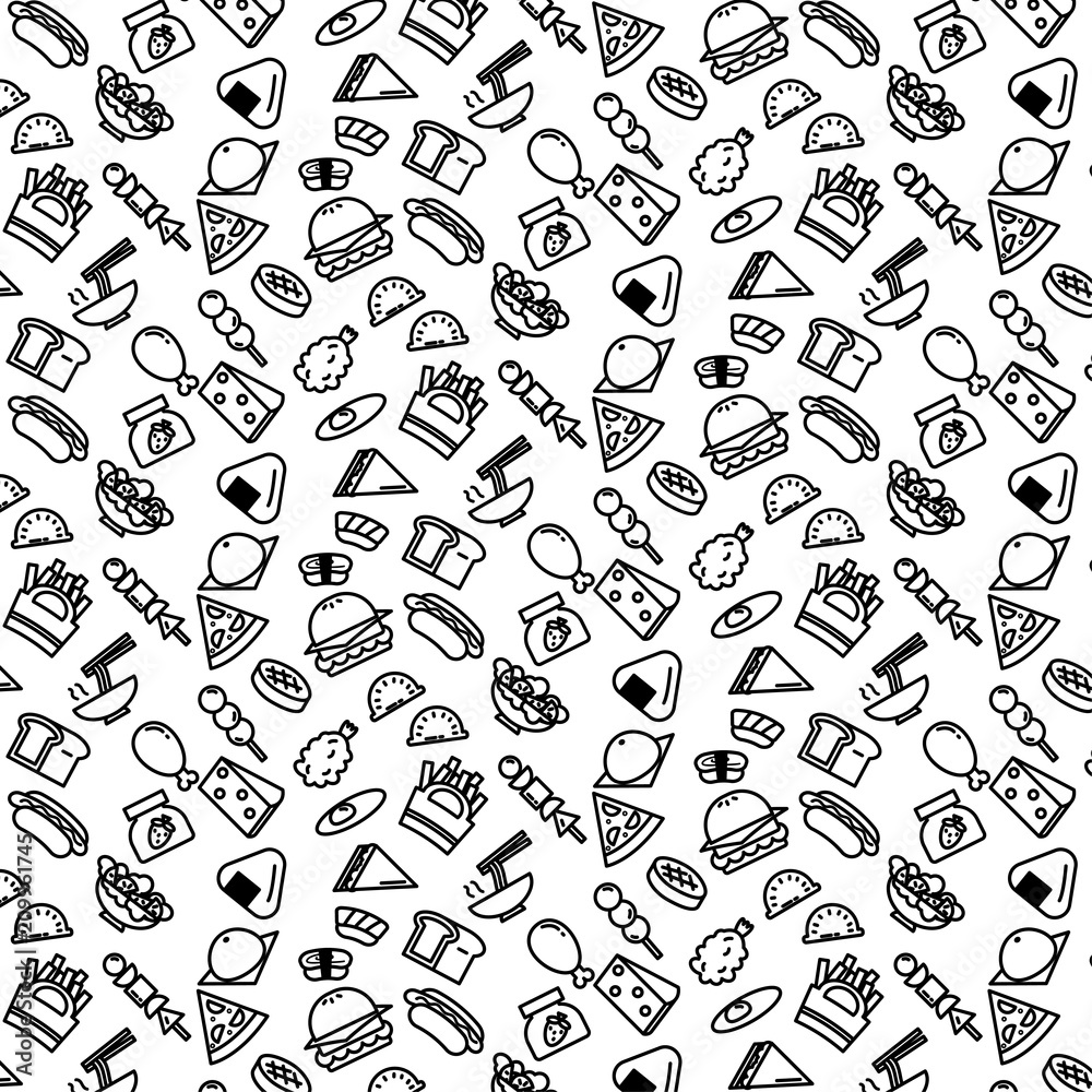 Food Pattern Background