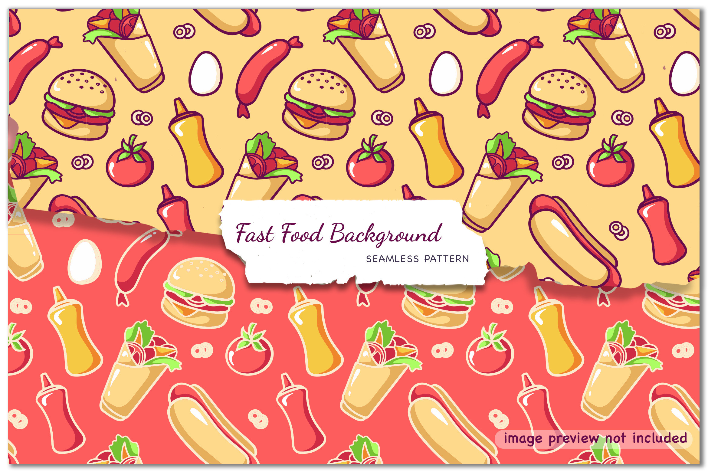 Food Pattern Background