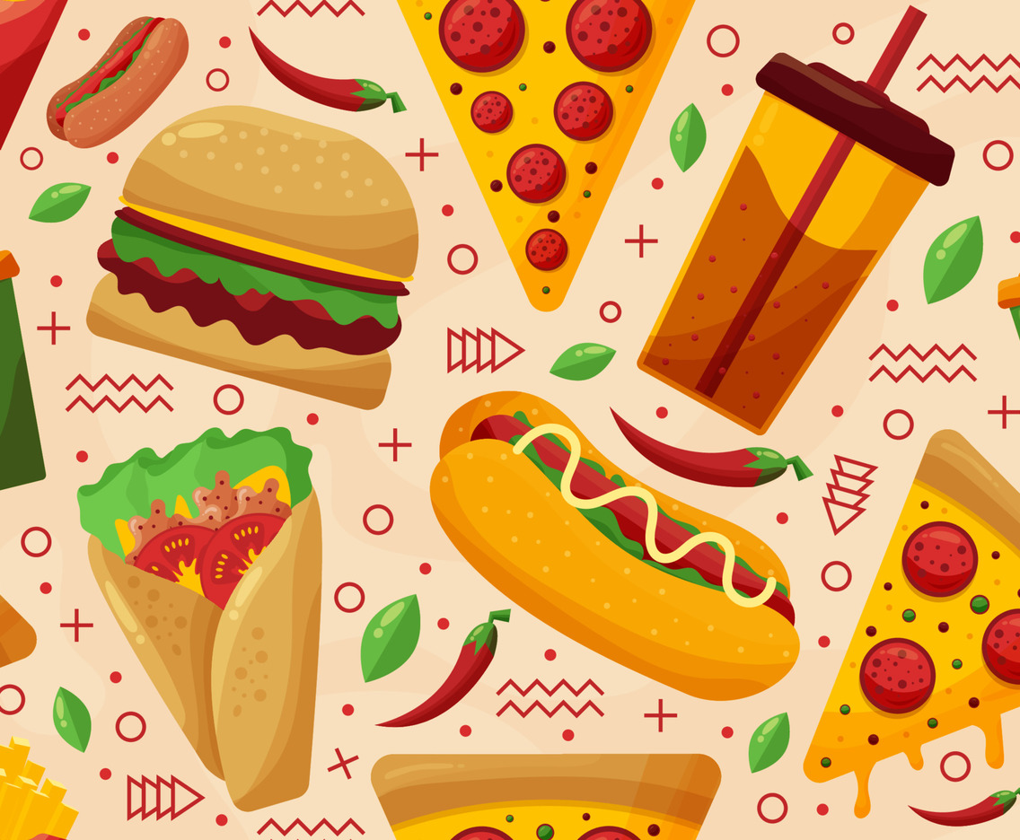 Food Pattern Background