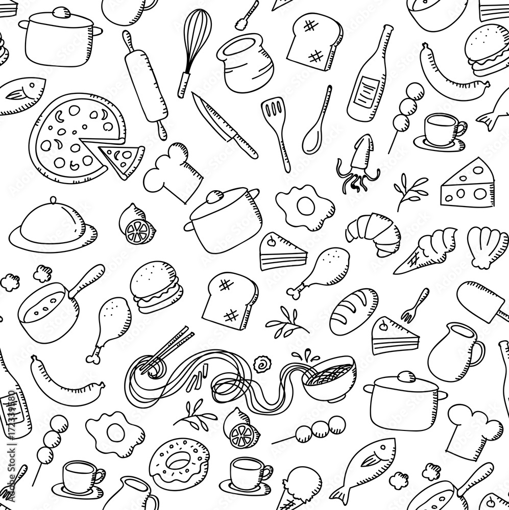 Food Pattern Background