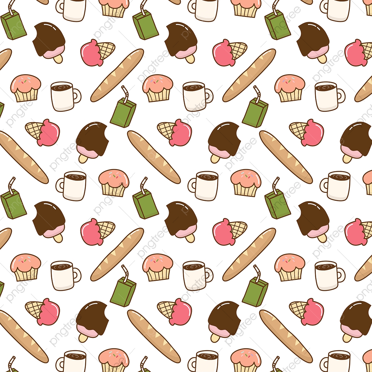 Food Pattern Background