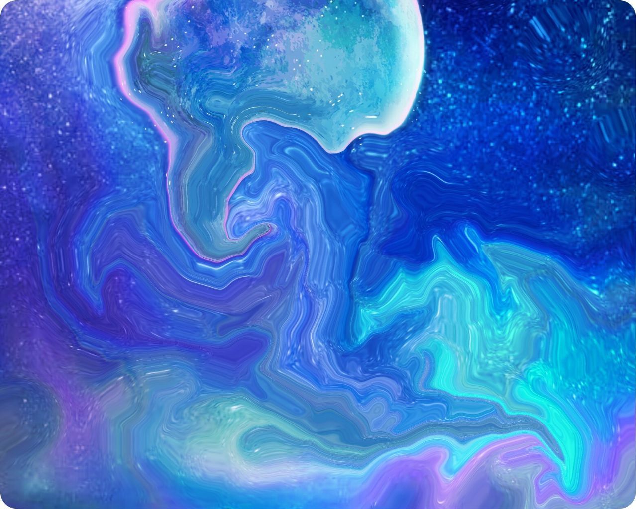 Galaxy Pink And Blue Marble Background