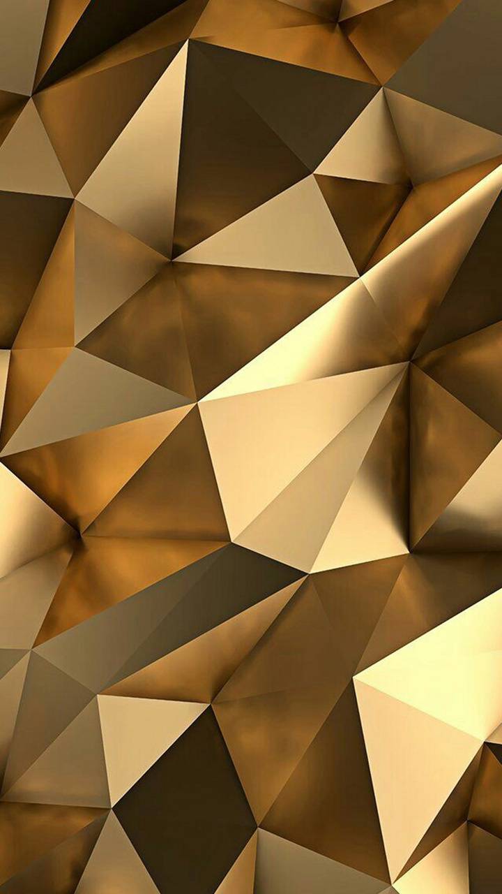 Gold Polygon Background