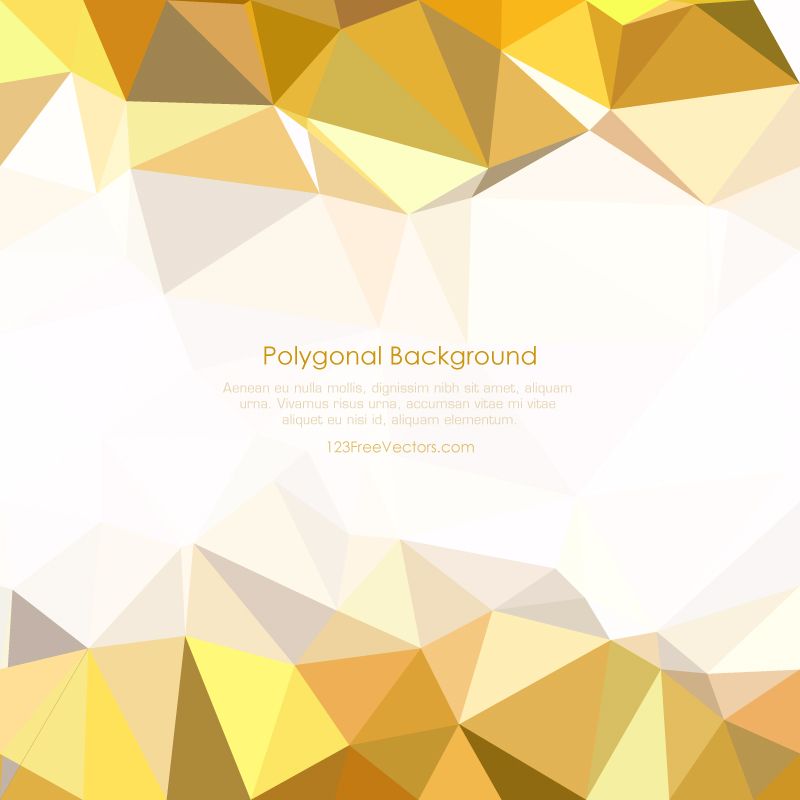 Gold Polygon Background