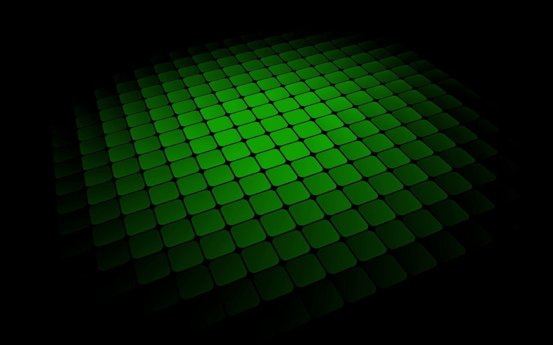 Green And Black Abstract Background