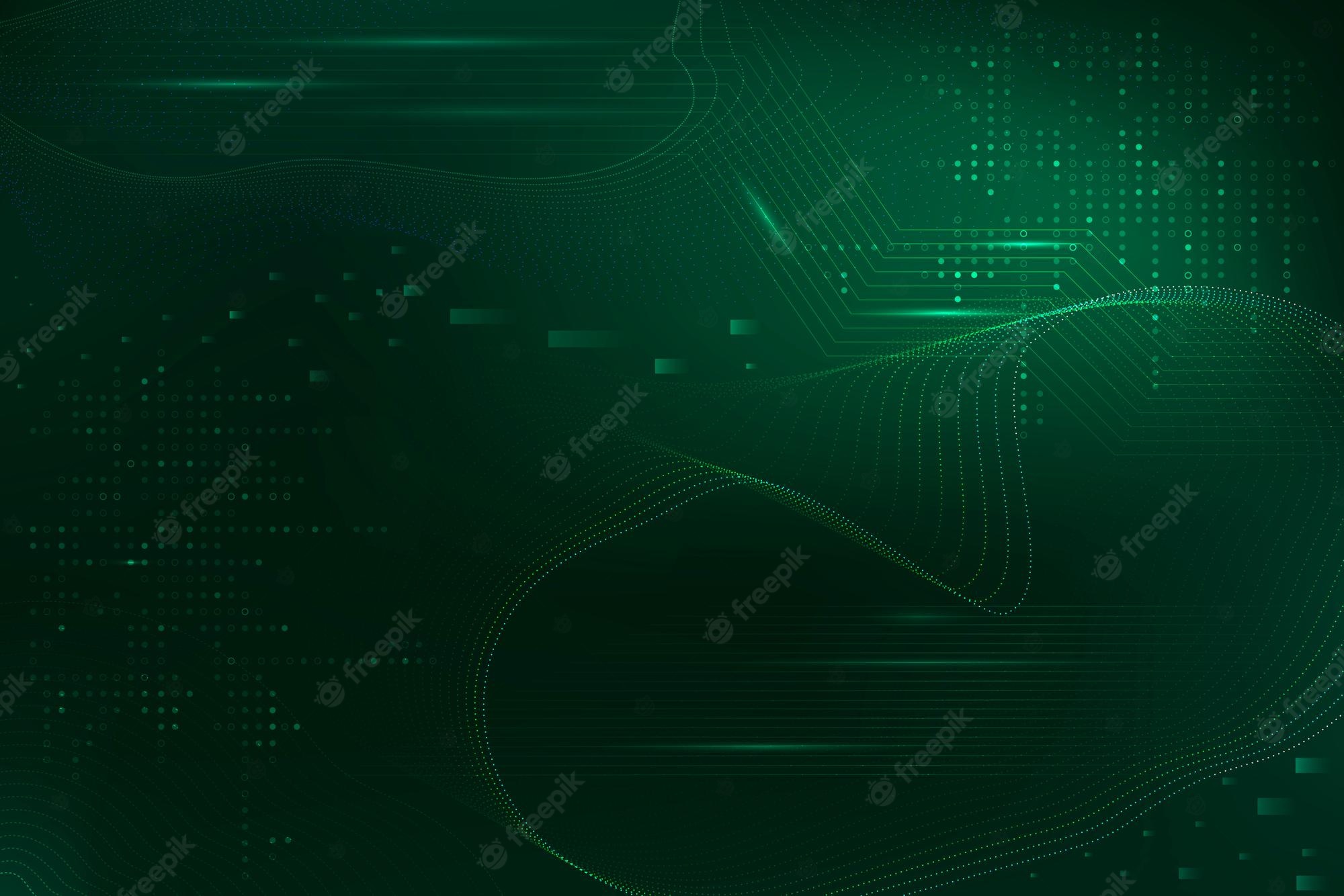 Green Techno Background