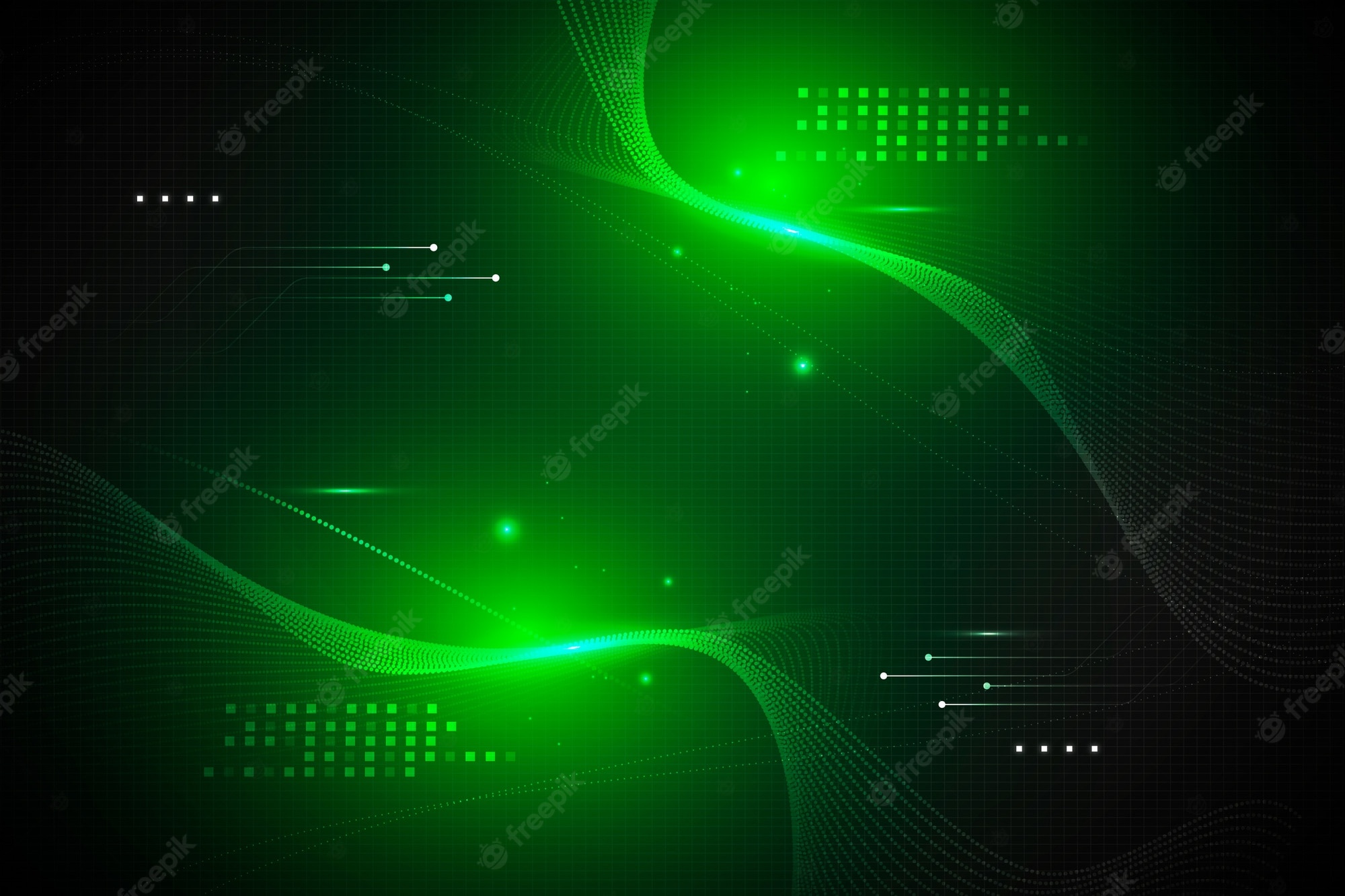 Green Techno Background