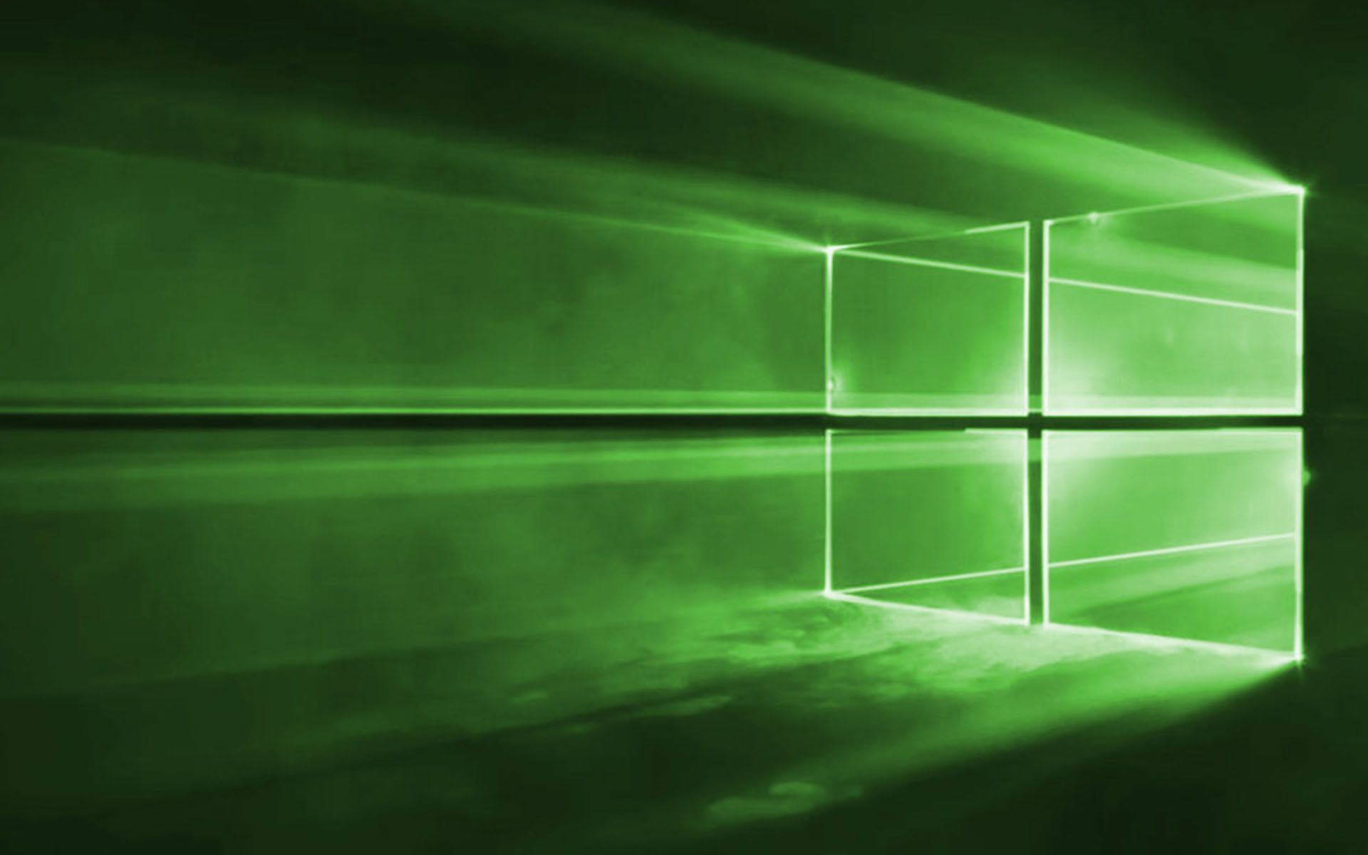 Green Windows 10 Background
