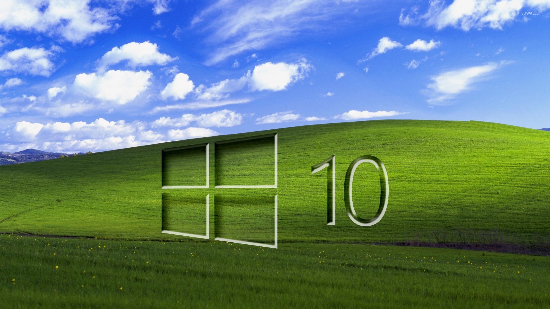 Green Windows 10 Background