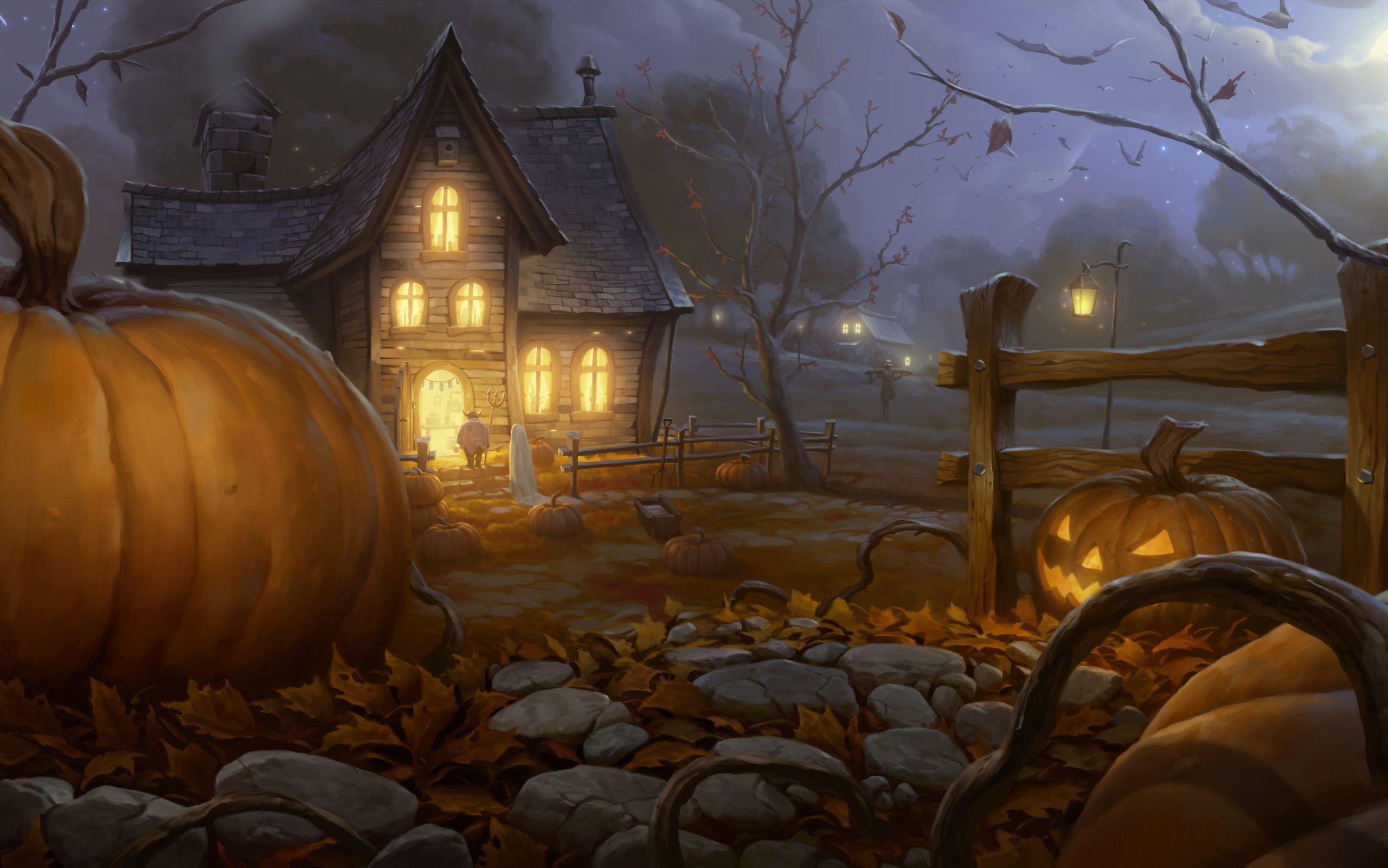 Halloween Scenery Background