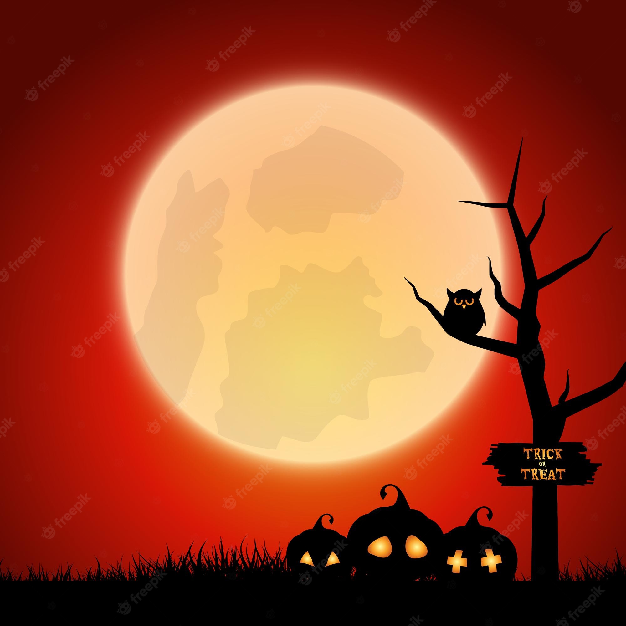 Halloween Scenery Background