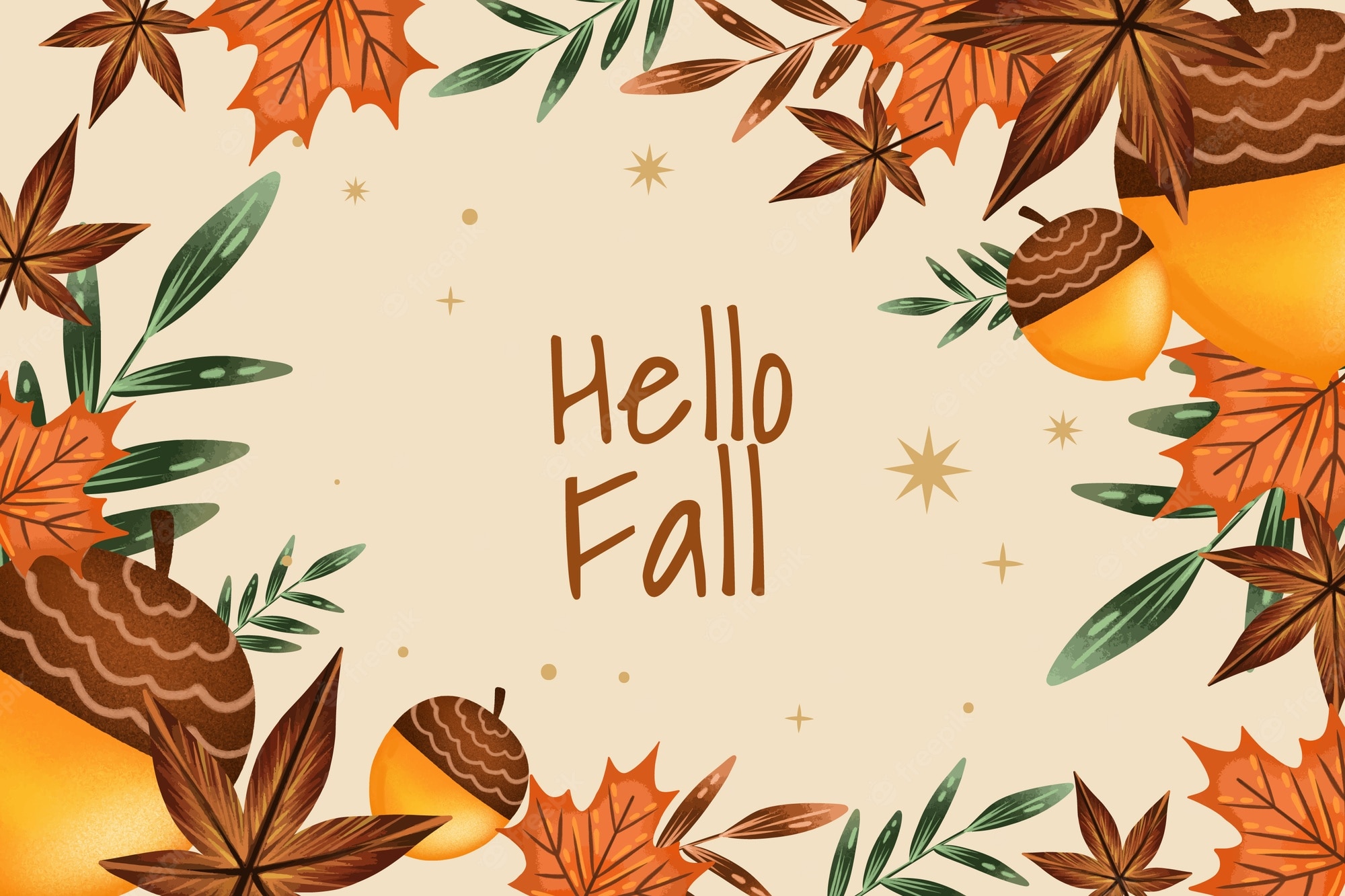 Hello Fall Background