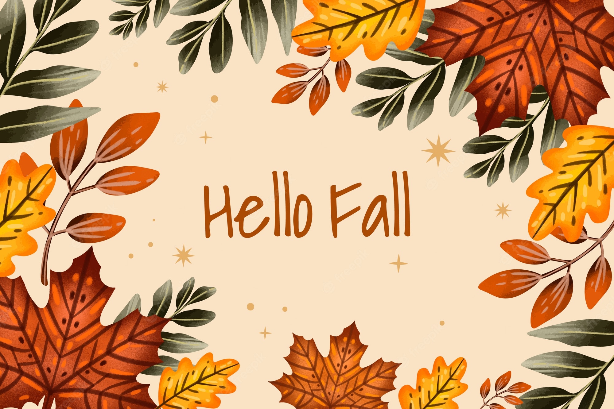 Hello Fall Background