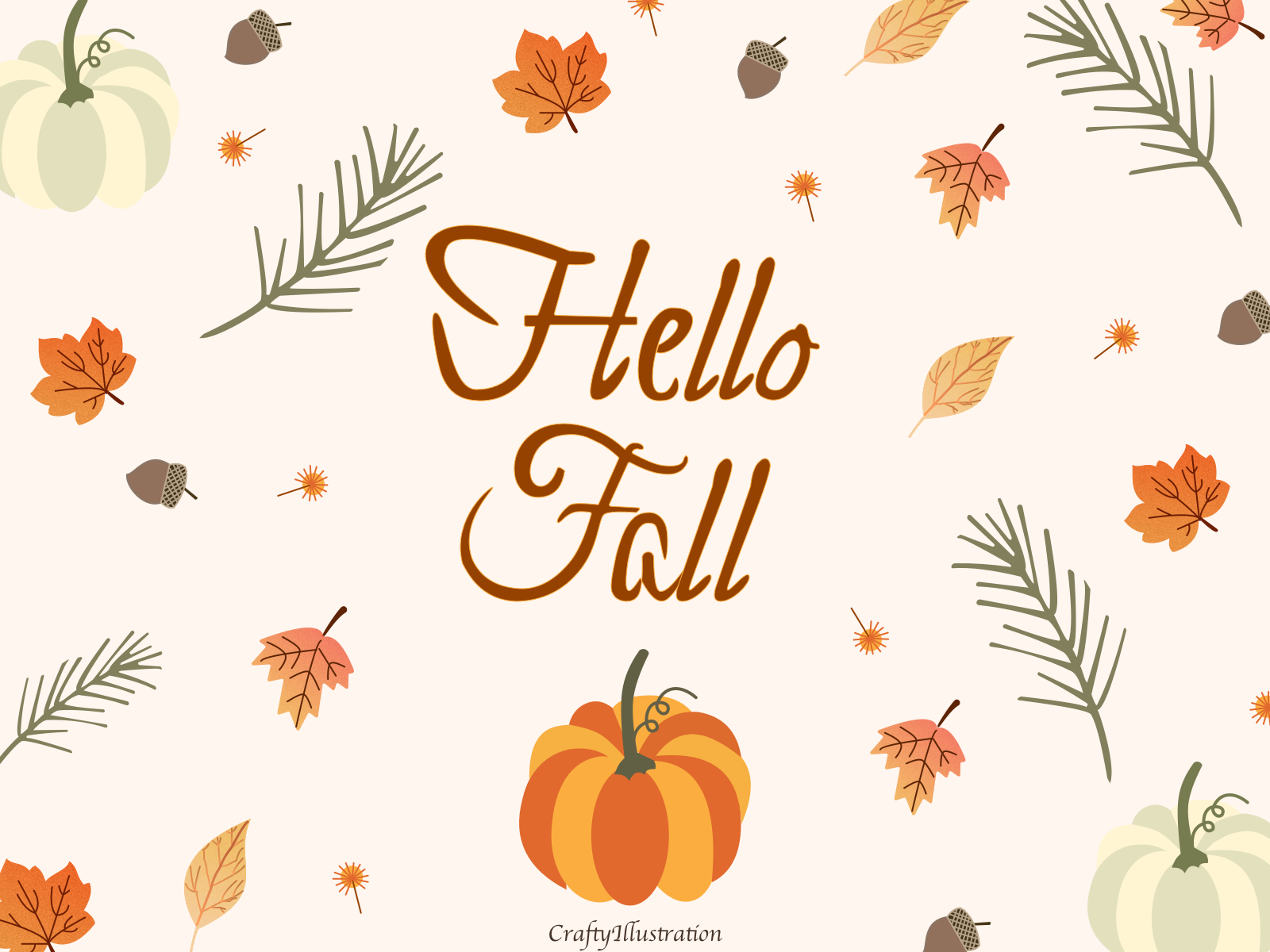 Hello Fall Background